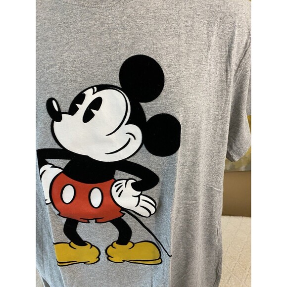 Disney Mickey Mouse Embroidered Gray Shirt Men’s Size XL - Picture 5 of 15